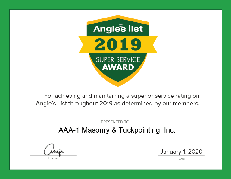 Angie's List Super Service Award, 2019