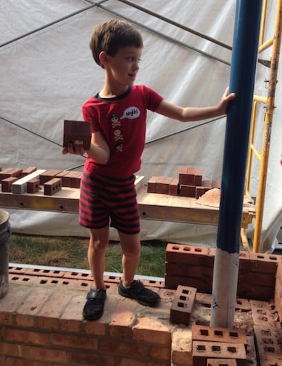 Harrison, Possible Third Generation Mason, Holding a Brick