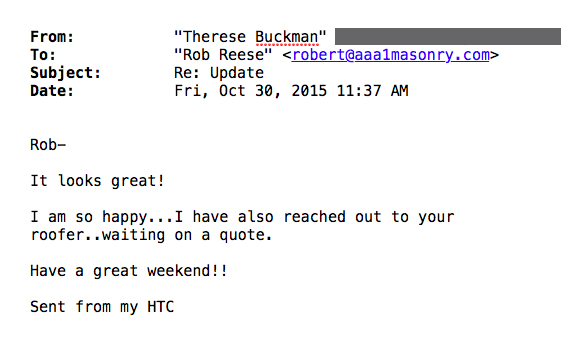 Therese Buckman Testimonial