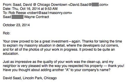 David Saad Testimonial