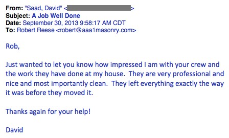 David Saad Testimonial